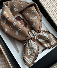 Bandana sciarpa 70% cashmere