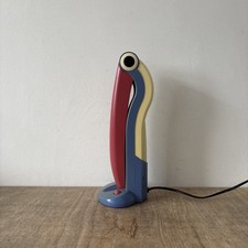 Vintage Retro Designer H.T Huang Toucan Table Desk Lamp Light Red Blue Working 