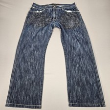 Southpole Jeans Uomo 38 (38x31) Blu Relaxed Vestibilità Larga 