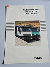 Iveco Eurotrakker Trattori 6x4 Scheda Tecnica Originale Italia 07/1997