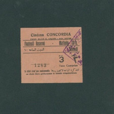 Ricevuta Sedile Cinema Vintage