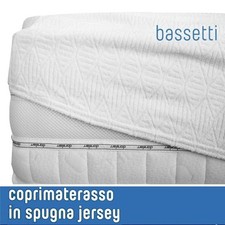 Coprimaterasso MATRIMONIALE con angoli in spugna di jersey BASSETTI Outlet