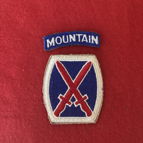 Ww2 army patch 10th - ww2,