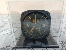 Strumento aereo. Anemometro analogico aeroplano militare MB326