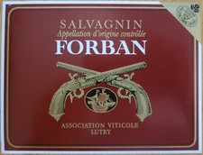 Etiquettes Vin SUISSE SALVAGNIN FORBAN Association Viticole Lutry Wine label