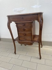 Tavolino da lavoro  antico  in Noce Con Cassetti Periodo Liberty