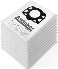 10 sacchetti per Karcher WD2 Plus WD3S WD 3 S WD 3 V KFI 357 KWD 1-3 2.863-314.0