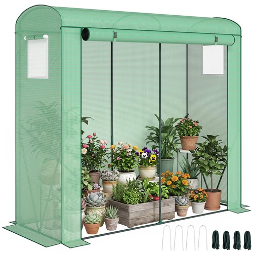 Outsunny mini serra casetta - serra,,