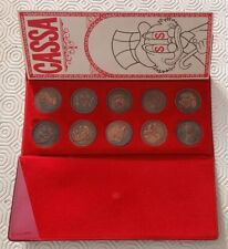 disney banca paperopoli 1965 cocepa 1 prima serie completa 10 monete rame raro