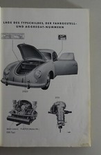 Manuale Di Officina Porsche 356 Ur - Modello / Pre-A 1100 1300 1500 Anno 1954
