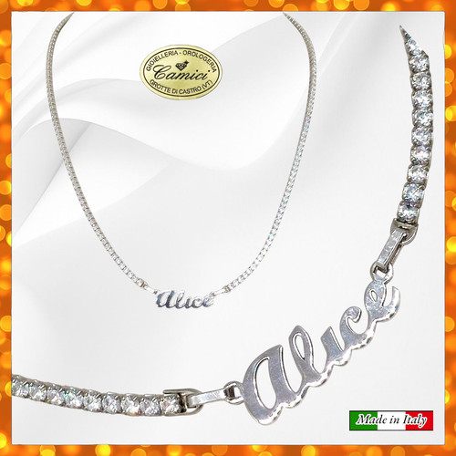Collana tennis argento 925