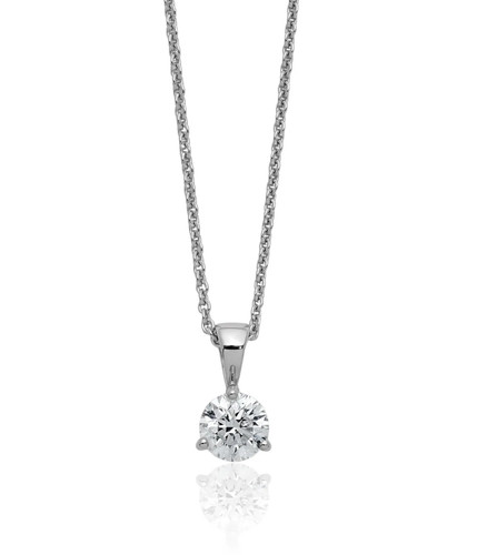 14k solid white gold - 14k, lab