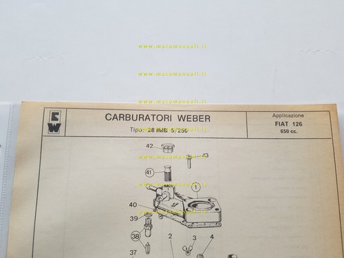 Weber carburatore imb - weber,
