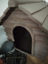 Casetta Cuccia per cani da esterno in Propilene Marrone Tronchetti 76x95x71h