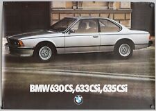 Poster Originale BMW 630CS, 633CSi, 635CSi