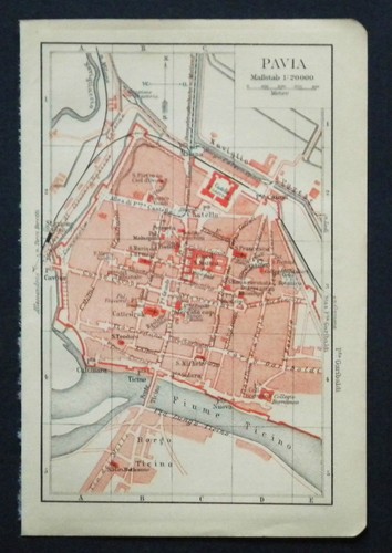 Antica stampa topografica - antica, topografica=