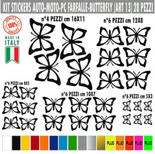 Kit 28 adesivi farfalle