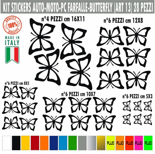Kit adesivi farfalle - kit,