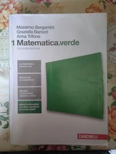 Matematica verde 1 seconda edizione - Massimo Bergamini (ISBN 9788808137340)