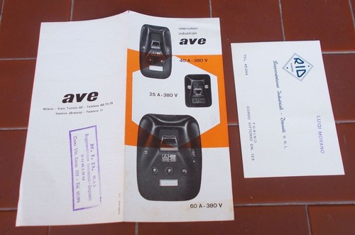 Brochure ave interruttori - brochure,