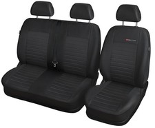Coprisedili Anteriori Auto 2+1 Fodere in Jacquard Grigio per Opel Vivaro A B
