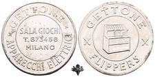 MILANO Sala giochi Apparecchi elettrici Flippers Gettone Token Jukebox