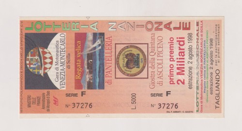 Biglietto lotteria gara - lotteria,