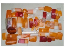 LOTTO gemme fanalini per auto d'epoca 40 PEZZI FIAT SIMCA FORD NSU AUTOBIANCHI