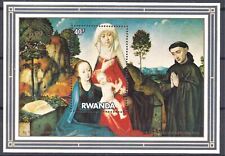 Ruanda 1982 Madonna/Bambino/San Natale Anne- van der Goes Dipinto Religione MNH