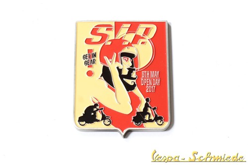 Targa metallo vespa - in,