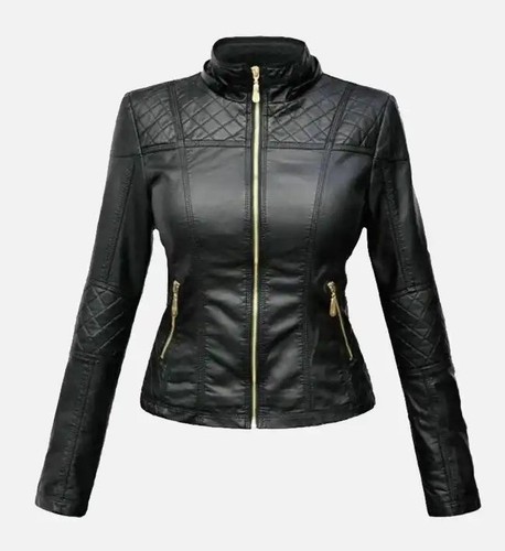 Giacca donna nera vera - , pelle