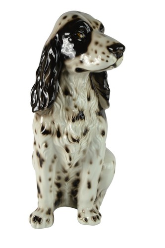 Statua ceramica cocker - statua,