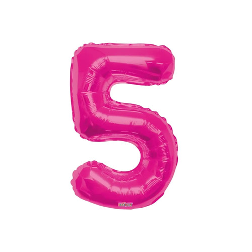 Palloncino numero fucsia - palloncino,