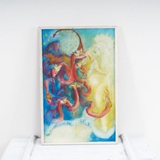 pastelli su tela,  Affresco