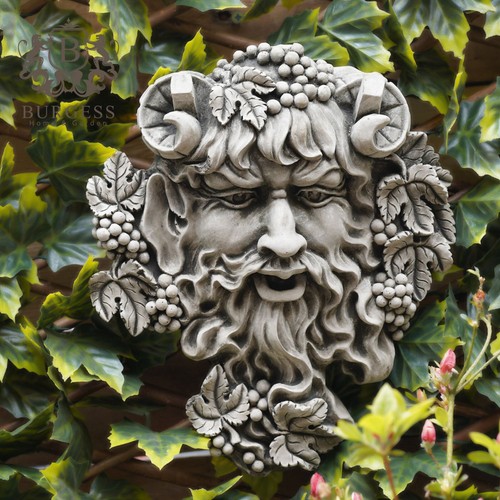 Targa pietra bacco - pietra, greenman