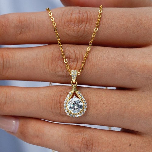 Ciondolo moissanite gra taglio - gra,