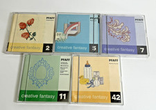 Lotto 5 carte da ricamo Pfaff