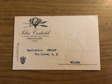 CARTOLINA PUBBLICITARIA FELICE TRABALDO FILATURA CARDATA VIAGGIATA  1931 55