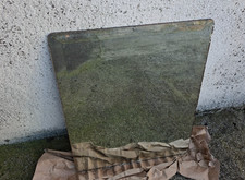 SPECCHIO ANTICO CON BORDO SAGOMATO SENZA CORNICE