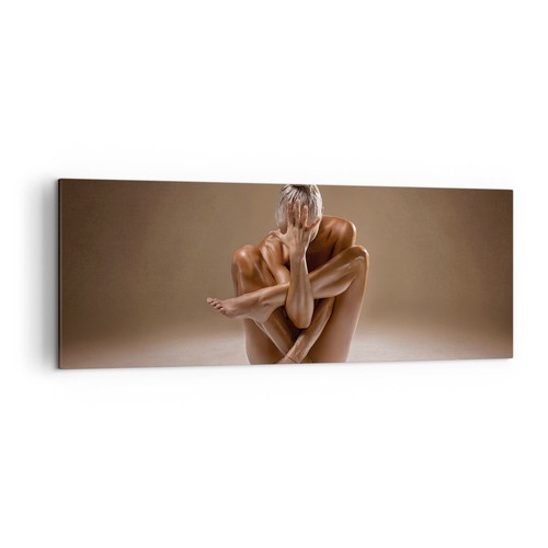 Quadro tela 140x50cm nudo - tela,