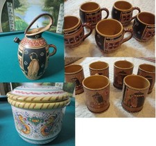 Deruta Italy Pottery Mugs