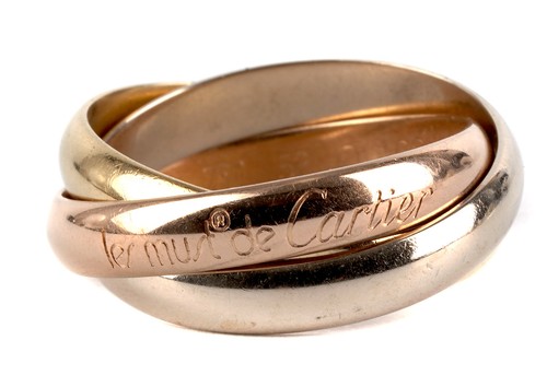 Anello cartier trinity oro - anello,