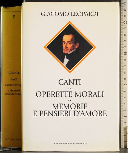 Canti operette morali - canti.,