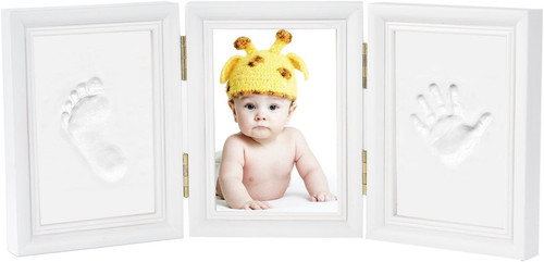 Cornice con impronte neonato - con,