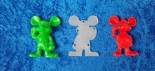 *PVC1 TOPO GIGIO ANNI 60 70 COPPIA DI TOPO GIGIO IN PLASTICA UNO PORTACHIAVI