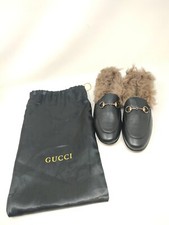 Vintage Gucci Loafers Mocassins Fur Mocassini Pelosi Pelo scarpe shoes  36 3 4