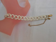 BRACCIALE firmato MONET con laccatura bianca