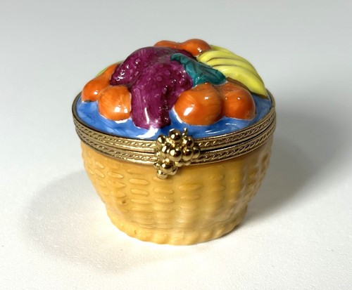 Raro cesto frutta peint main - frutta,