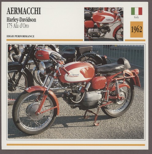 Scheda moto aermacchi - moto, 1962