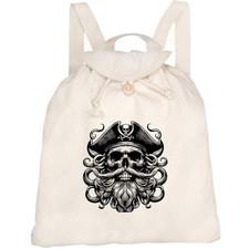 Zaino/zaino in tela 'Teschio
